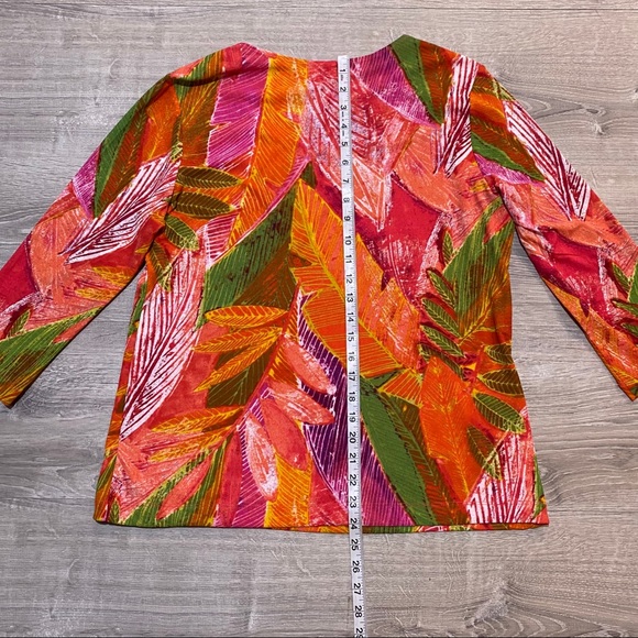 Chico’s Scoop Neck Mid Sleeve Top free mailing - Picture 3 of 5